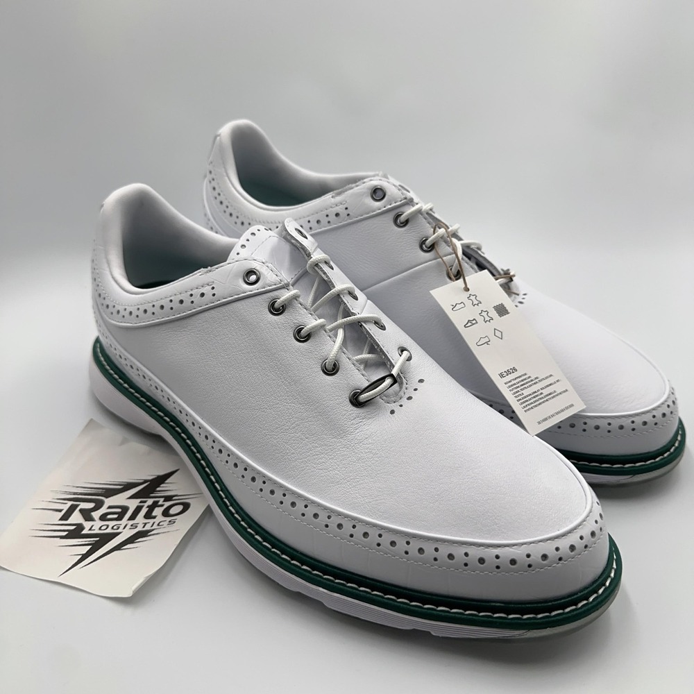 Unisex Size M10/W11 Adidas Golf Shoes MC80 Spikeless Cloud White Silver IE3526